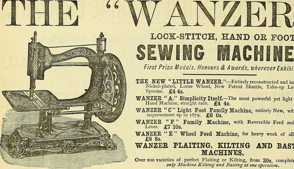 An illustration from Sewing machine gazette, 1874, leaf 421