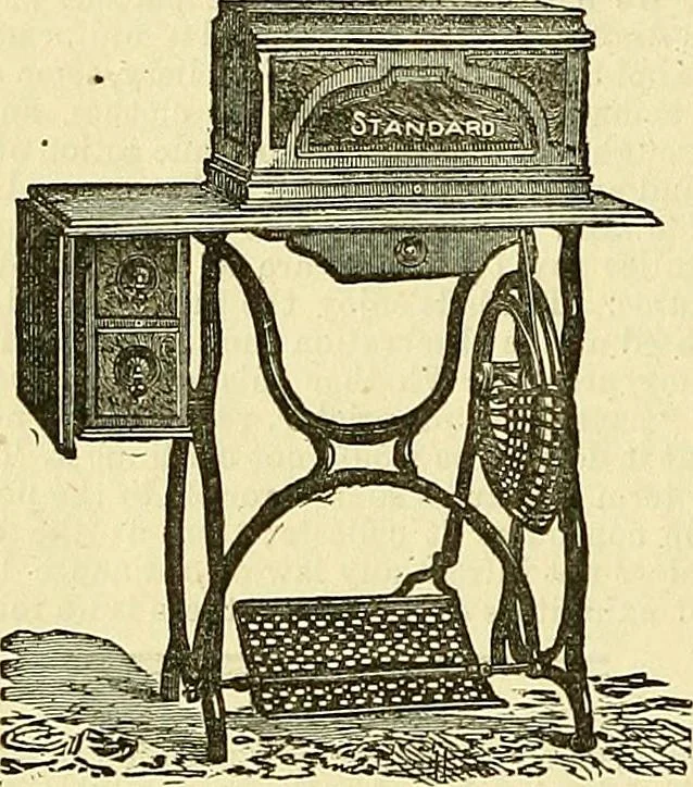 An illustration from Sewing machine gazette, 1874, leaf 427