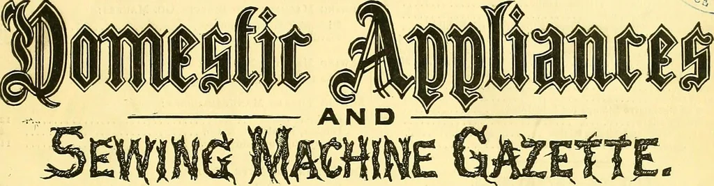 An illustration from Sewing machine gazette, 1874, leaf 446