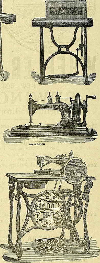 An illustration from Sewing machine gazette, 1874, leaf 449