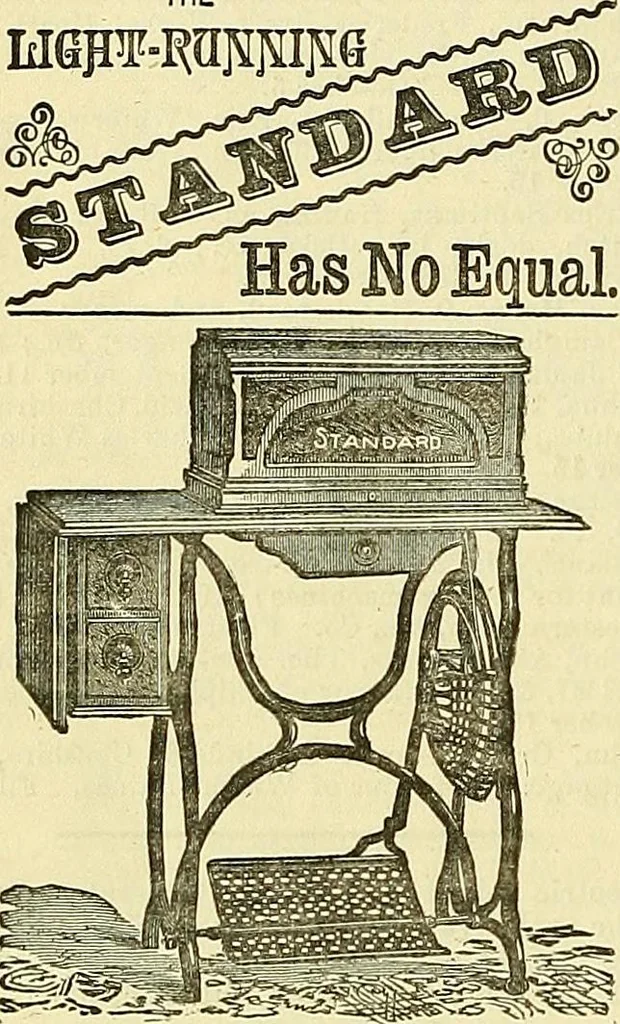 An illustration from Sewing machine gazette, 1874, leaf 473