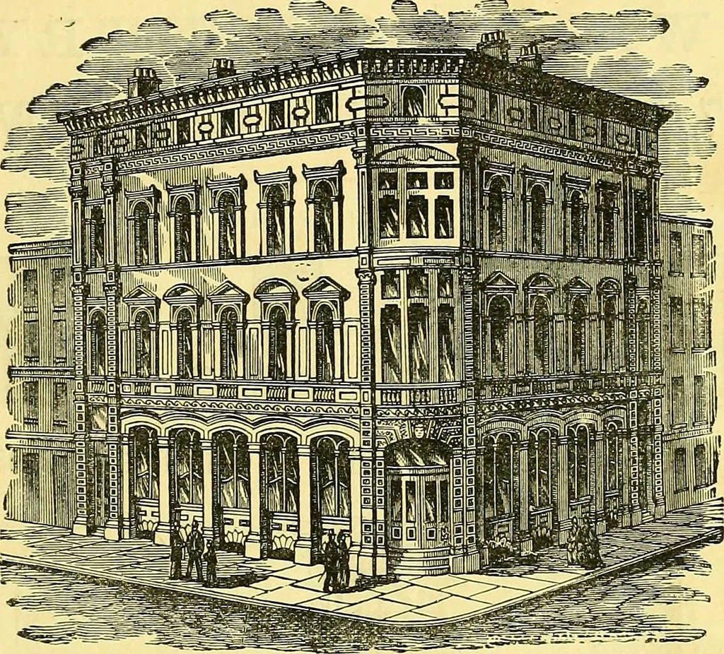 An illustration from Sewing machine gazette, 1874, leaf 48