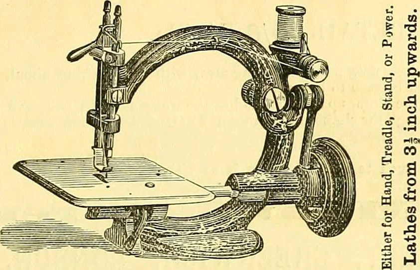 An illustration from Sewing machine gazette, 1874, leaf 484