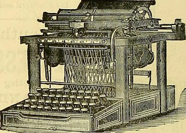 An illustration from Sewing machine gazette, 1874, leaf 485