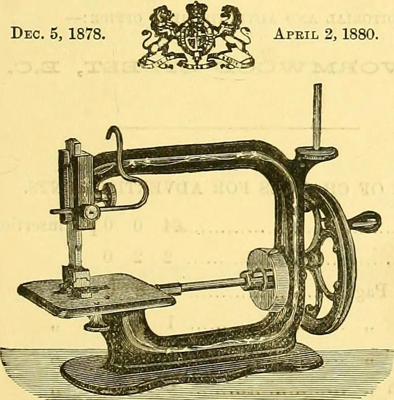 An illustration from Sewing machine gazette, 1874, leaf 488