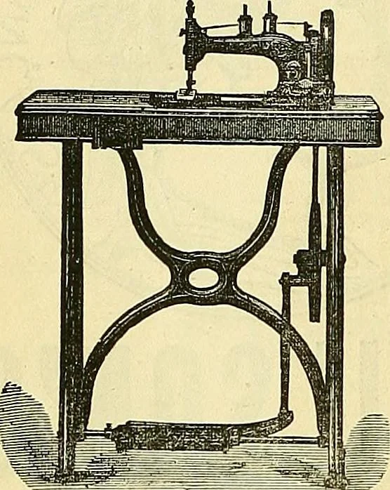 An illustration from Sewing machine gazette, 1874, leaf 491