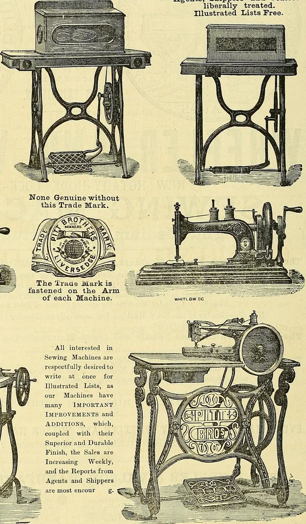 An illustration from Sewing machine gazette, 1874, leaf 491