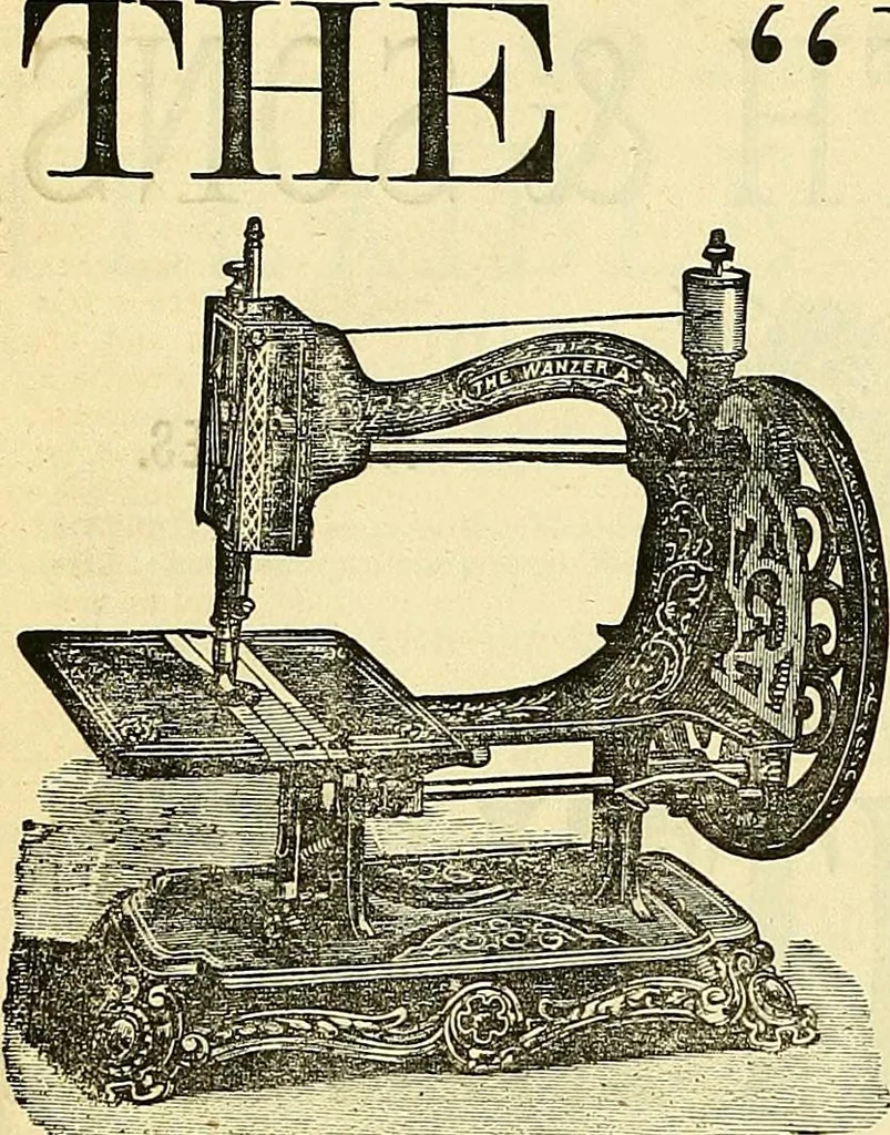 An illustration from Sewing machine gazette, 1874, leaf 505