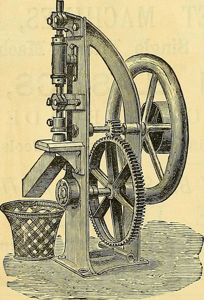 An illustration from Sewing machine gazette, 1874, leaf 51