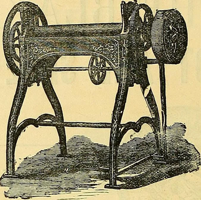 An illustration from Sewing machine gazette, 1874, leaf 51