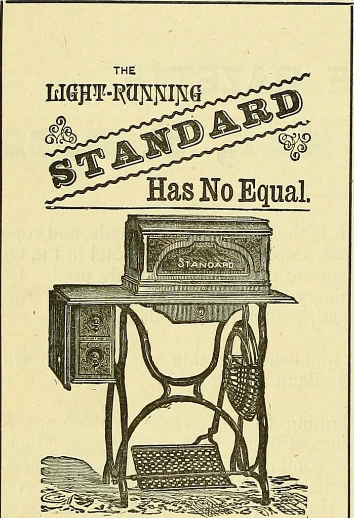 An illustration from Sewing machine gazette, 1874, leaf 515
