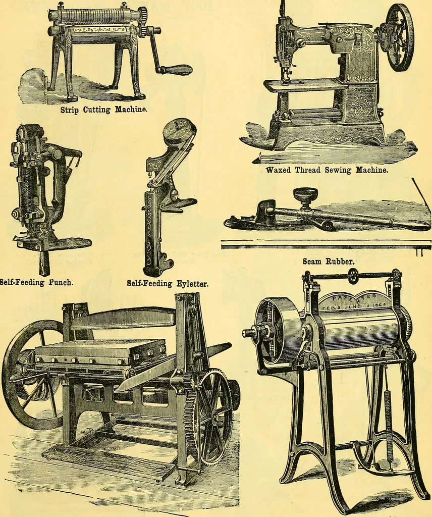 An illustration from Sewing machine gazette, 1874, leaf 52