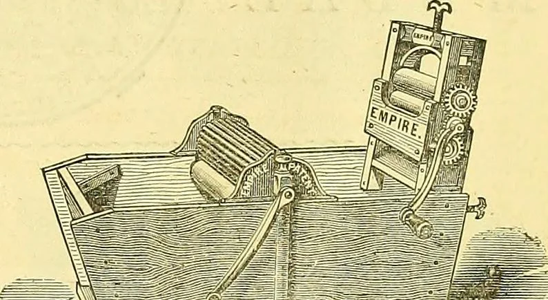 An illustration from Sewing machine gazette, 1874, leaf 526