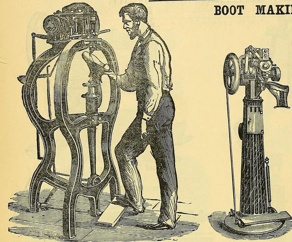 An illustration from Sewing machine gazette, 1874, leaf 53