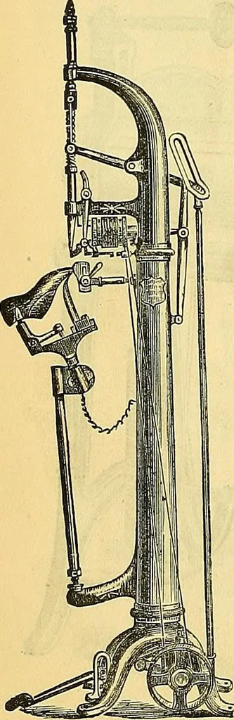 An illustration from Sewing machine gazette, 1874, leaf 53