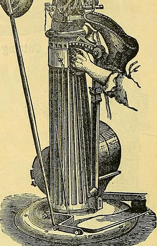 An illustration from Sewing machine gazette, 1874, leaf 53