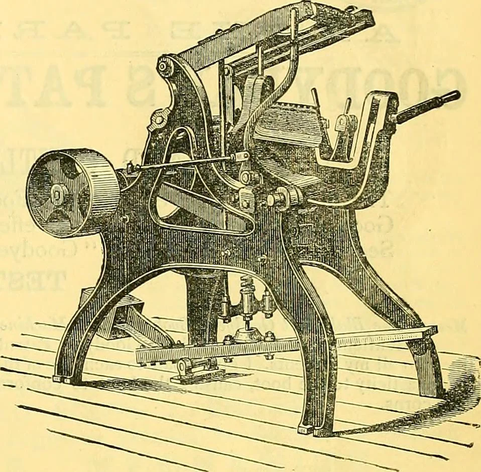 An illustration from Sewing machine gazette, 1874, leaf 54