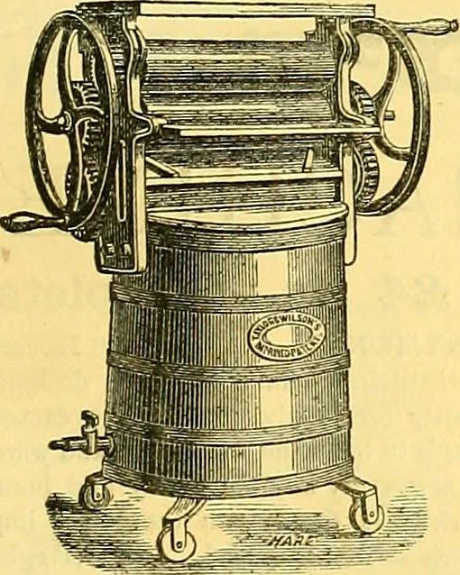 An illustration from Sewing machine gazette, 1874, leaf 8