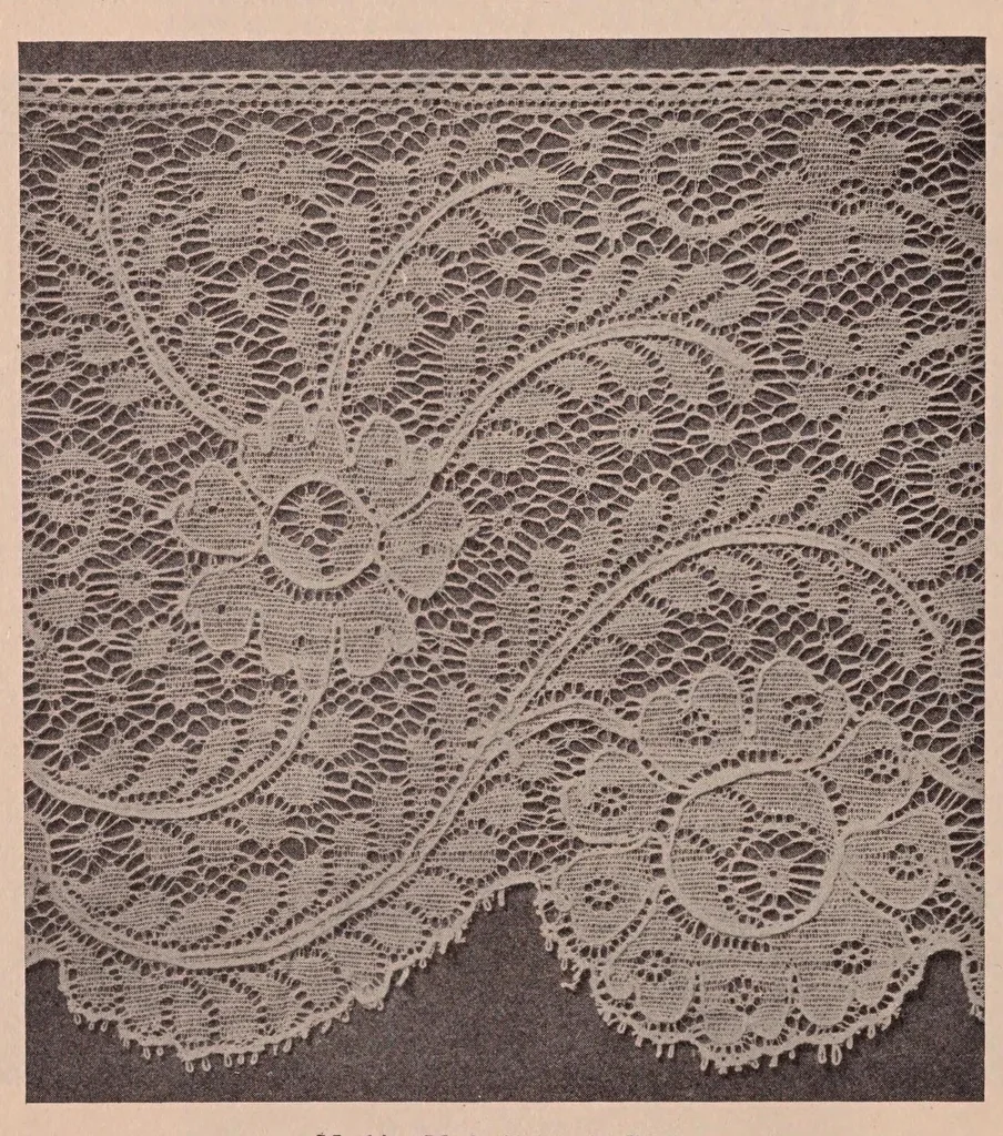 An illustration from Sewing materials:Development of textiles. Cottons, linens, wools, silks, laces., 1923, leaf 122