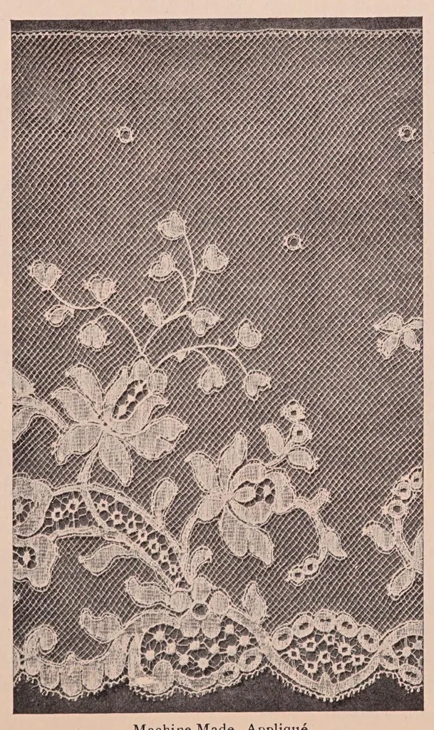 An illustration from Sewing materials:Development of textiles. Cottons, linens, wools, silks, laces., 1923, leaf 95