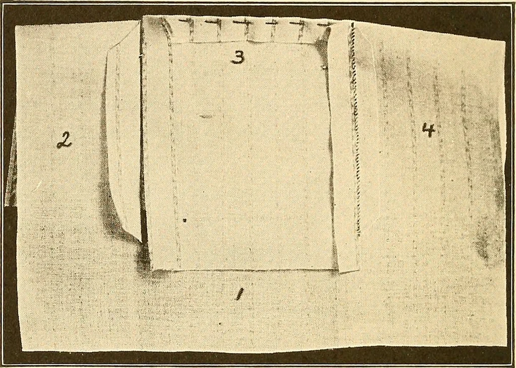 An illustration from Sewing and textiles;, 1921, leaf 145