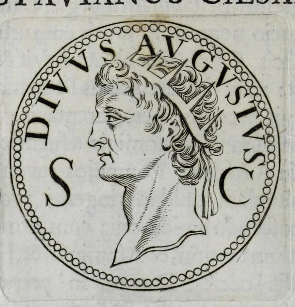 An illustration from Sex. Aurelii Victoria Historiae Romanae breviarium, cum Schotti, Machanei, Vineti, Lipsii, Casauboni, Gruteri &c. integris notis, 1670, leaf 236