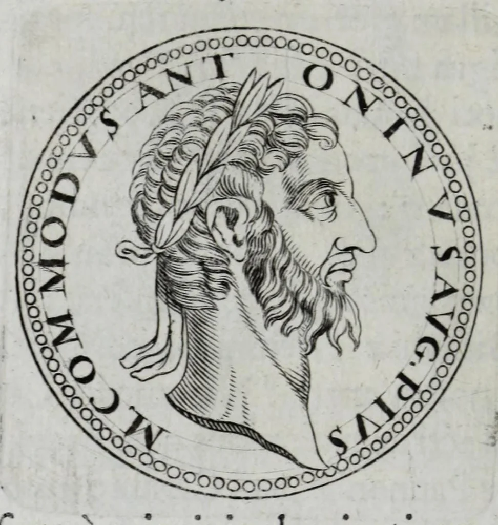 An illustration from Sex. Aurelii Victoria Historiae Romanae breviarium, cum Schotti, Machanei, Vineti, Lipsii, Casauboni, Gruteri &c. integris notis, 1670, leaf 284