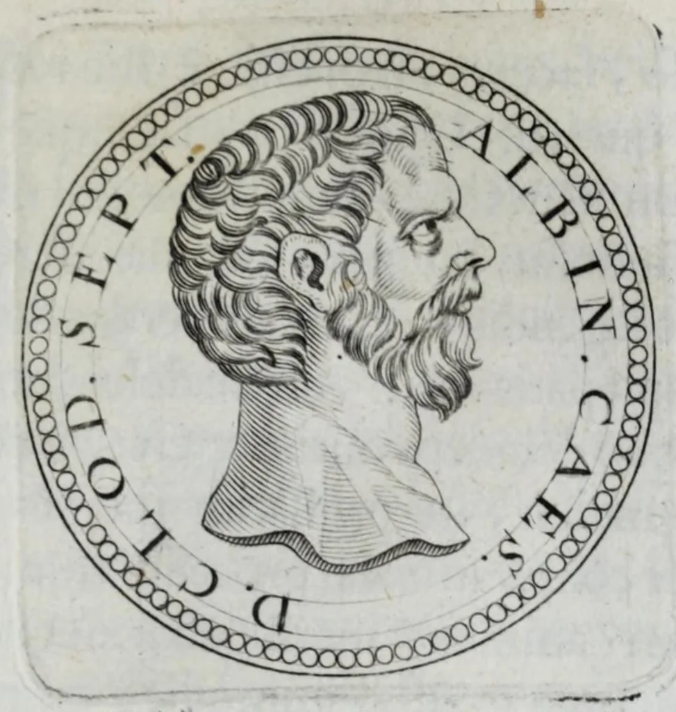 An illustration from Sex. Aurelii Victoria Historiae Romanae breviarium, cum Schotti, Machanei, Vineti, Lipsii, Casauboni, Gruteri &c. integris notis, 1670, leaf 289