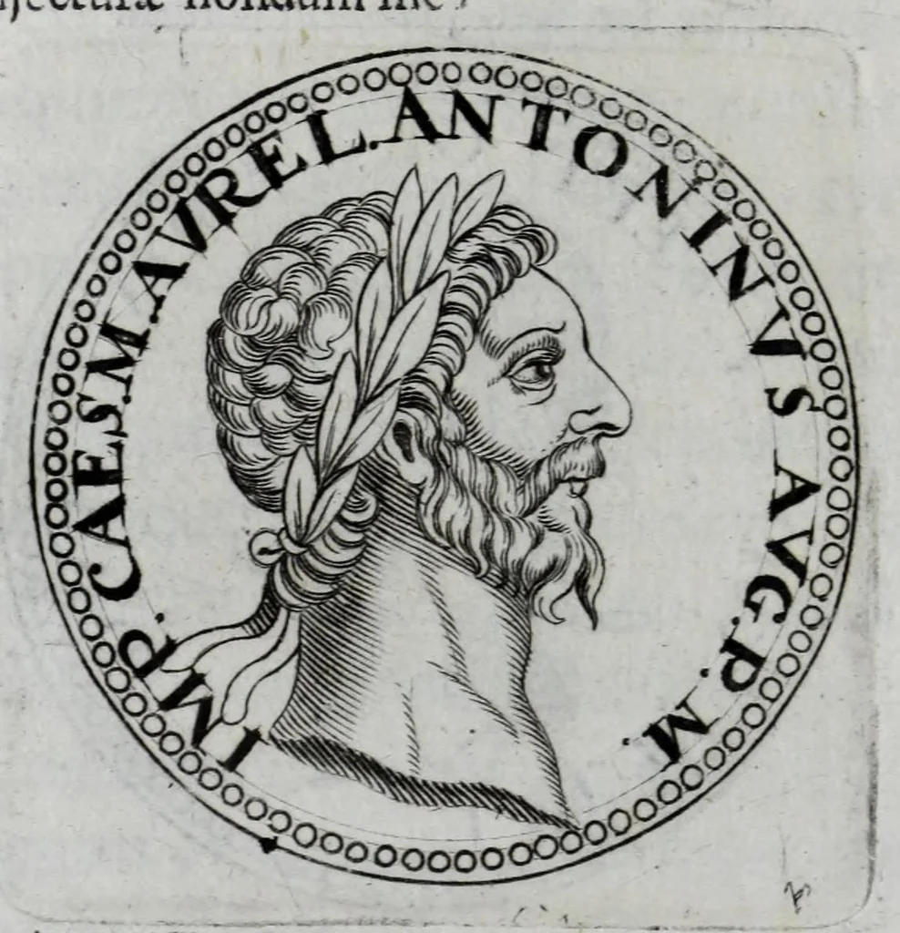 An illustration from Sex. Aurelii Victoria Historiae Romanae breviarium, cum Schotti, Machanei, Vineti, Lipsii, Casauboni, Gruteri &c. integris notis, 1670, leaf 294