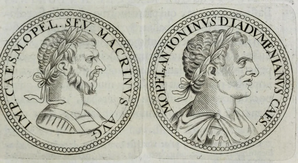 An illustration from Sex. Aurelii Victoria Historiae Romanae breviarium, cum Schotti, Machanei, Vineti, Lipsii, Casauboni, Gruteri &c. integris notis, 1670, leaf 295