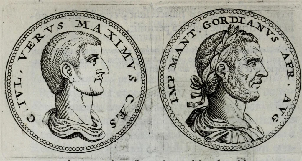 An illustration from Sex. Aurelii Victoria Historiae Romanae breviarium, cum Schotti, Machanei, Vineti, Lipsii, Casauboni, Gruteri &c. integris notis, 1670, leaf 300