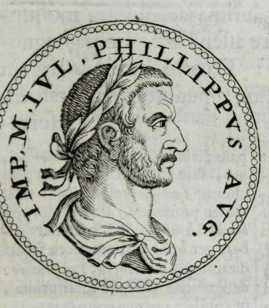 An illustration from Sex. Aurelii Victoria Historiae Romanae breviarium, cum Schotti, Machanei, Vineti, Lipsii, Casauboni, Gruteri &c. integris notis, 1670, leaf 303