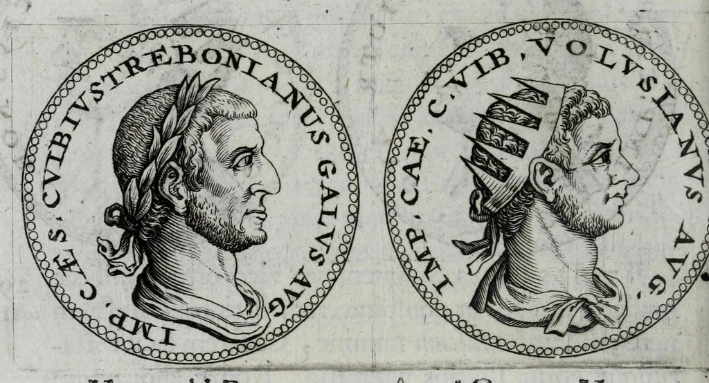 An illustration from Sex. Aurelii Victoria Historiae Romanae breviarium, cum Schotti, Machanei, Vineti, Lipsii, Casauboni, Gruteri &c. integris notis, 1670, leaf 306