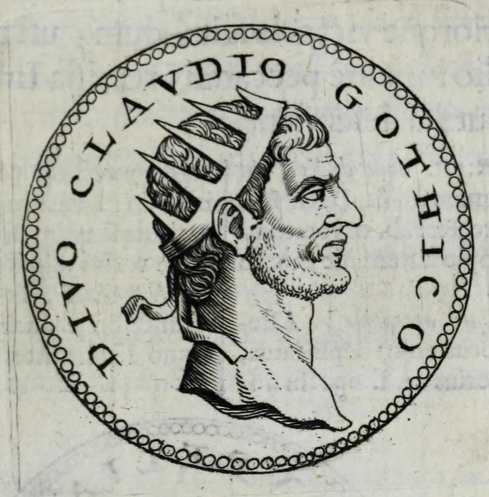 An illustration from Sex. Aurelii Victoria Historiae Romanae breviarium, cum Schotti, Machanei, Vineti, Lipsii, Casauboni, Gruteri &c. integris notis, 1670, leaf 315