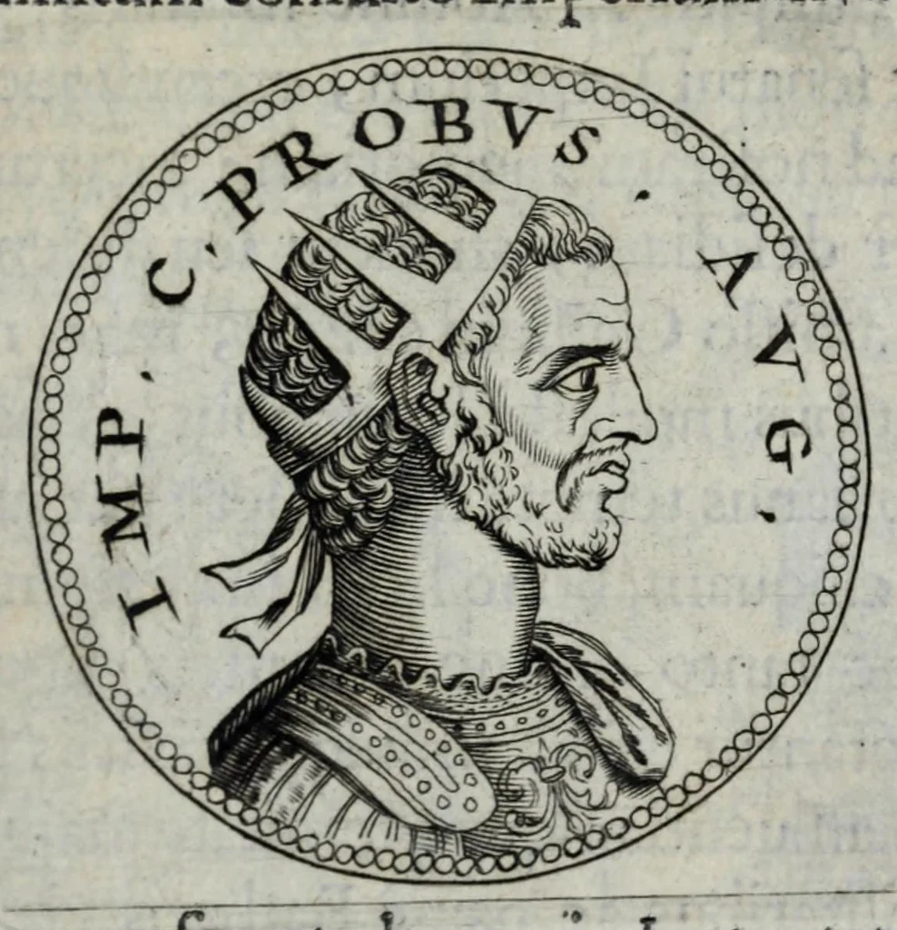 An illustration from Sex. Aurelii Victoria Historiae Romanae breviarium, cum Schotti, Machanei, Vineti, Lipsii, Casauboni, Gruteri &c. integris notis, 1670, leaf 321