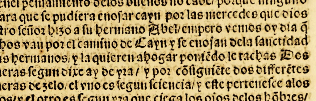 An illustration from Sexta parte del Abecedario espiritual, 1554, leaf 219