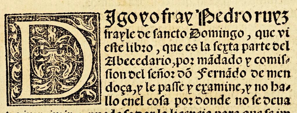 An illustration from Sexta parte del Abecedario espiritual, 1554, leaf 9