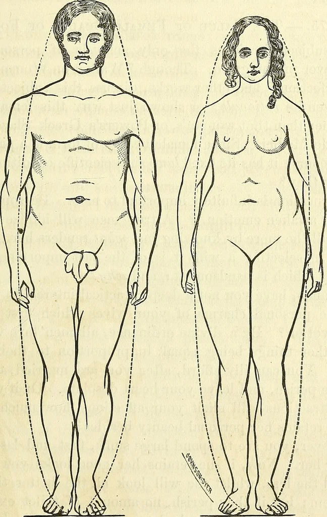 An illustration from Sexual science : including manhood, womanhood, and their mutual interrelations ; love, its laws, power etc. ... as taught by phrenolog, 1870, leaf 192