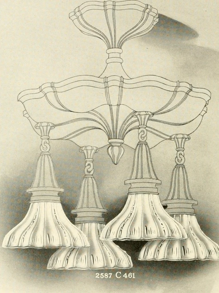 An illustration from Shades and globes : catalogue number 42 / Macbeth-Evans Glass Company, 1912, leaf 49