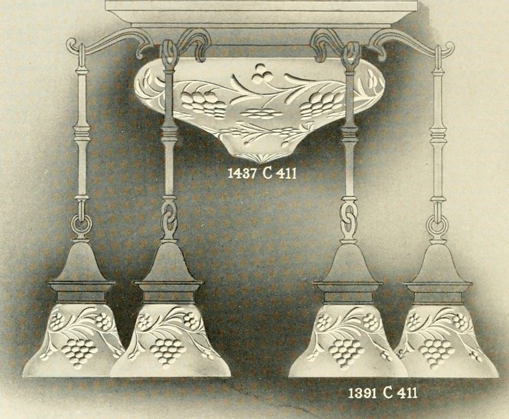 An illustration from Shades and globes : catalogue number 42 / Macbeth-Evans Glass Company, 1912, leaf 53
