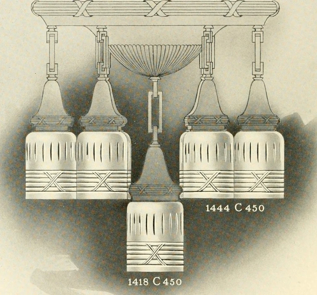An illustration from Shades and globes : catalogue number 42 / Macbeth-Evans Glass Company, 1912, leaf 61