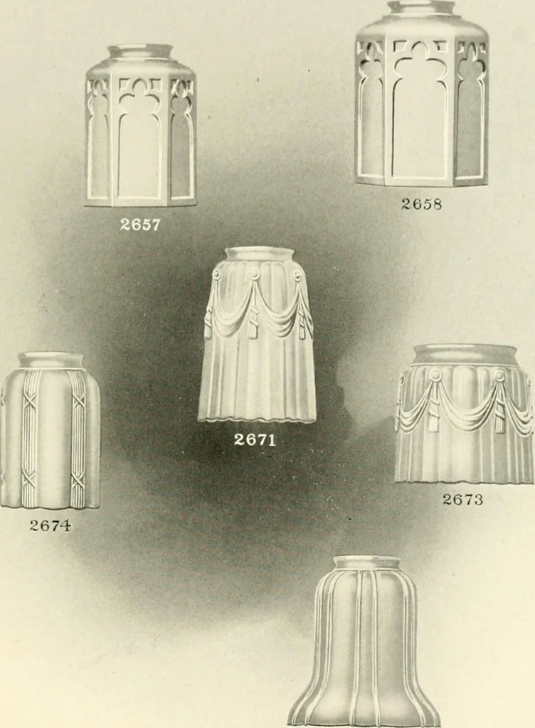 An illustration from Shades and globes : catalogue number 42 / Macbeth-Evans Glass Company, 1912, leaf 98