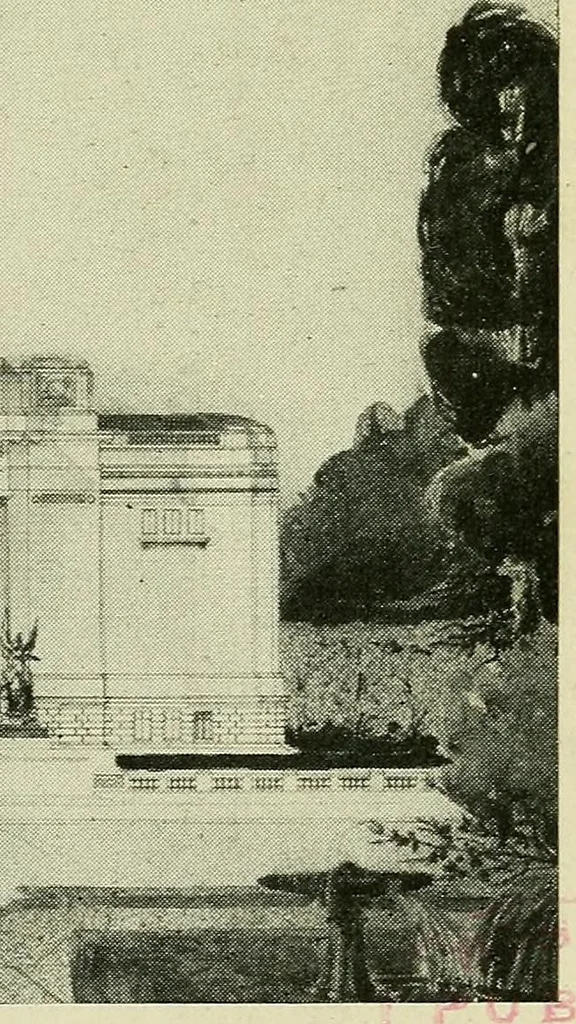 An illustration from Shades and shadows, 1921, leaf 142