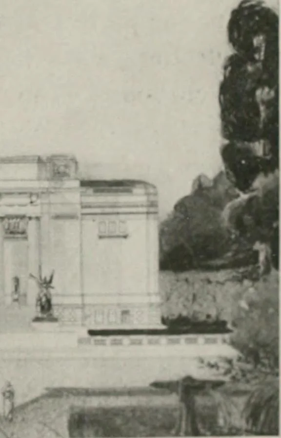 An illustration from Shades and shadows, 1921, leaf 144