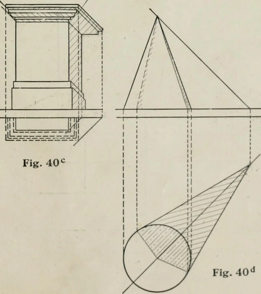An illustration from Shades and shadows, 1921, leaf 98