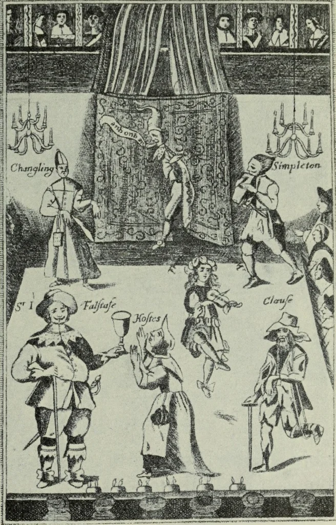 An illustration from Shakspere och hans tid, 1616, leaf 206
