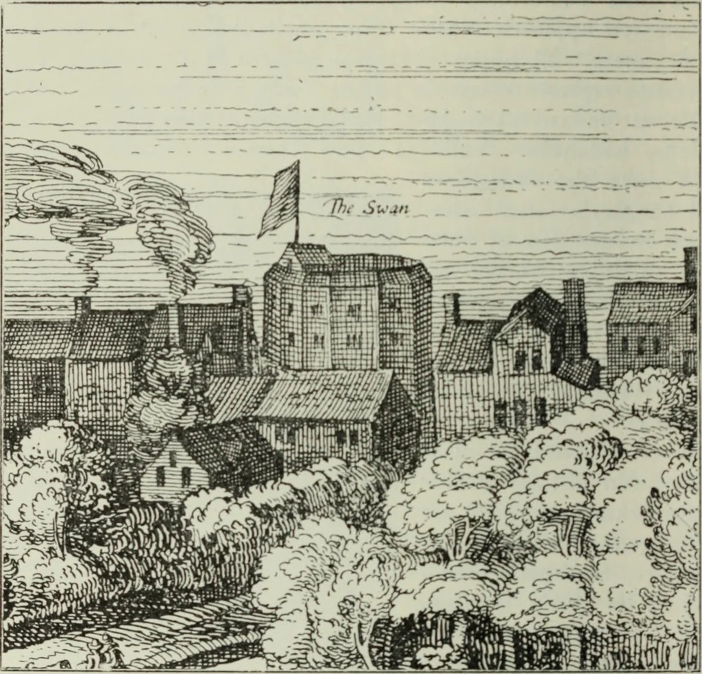 An illustration from Shakspere och hans tid, 1616, leaf 207