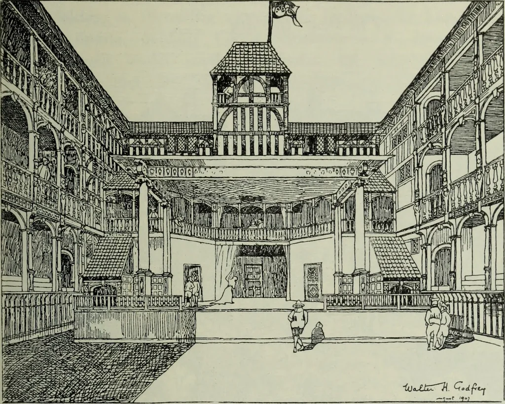 An illustration from Shakspere och hans tid, 1616, leaf 218