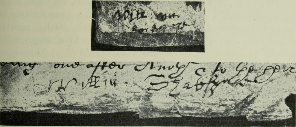 An illustration from Shakspere och hans tid, 1616, leaf 312