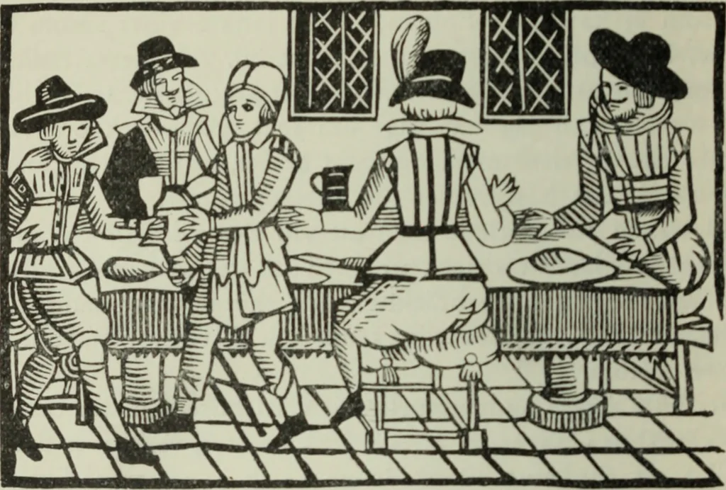 An illustration from Shakspere och hans tid, 1616, leaf 49